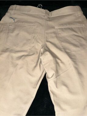 Puma Boys White Pepper Golf Pants Size Large